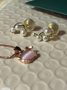Boucles d’Oreilles Perle – Galaxie d’Éclats photo review