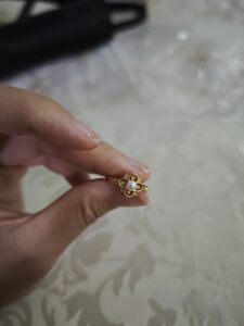Bague Perle – Fleur Dorée photo review