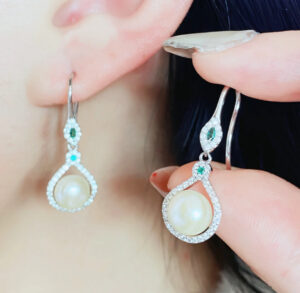 Boucles d’Oreilles Perle – Elegancia, Argent 925 photo review