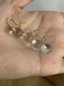 Boucles d'Oreilles Cristal de Roche – Lumière Pure, Argent photo review