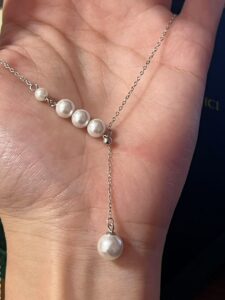 Collier Perle – Cascade Élégante, Argent 925 photo review