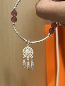 Bracelet Enfant Quartz Fraise – Rêve Étoilé, Argent 925 photo review