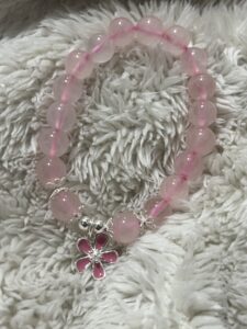 Bracelet Enfant Quartz Rose – Fleur de Cœur, Argent photo review