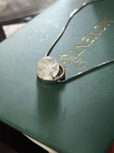 Collier Cristal de Roche – Clair de Lune, Argent 925 photo review