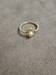 Bague Perle – Fleur Dorée photo review
