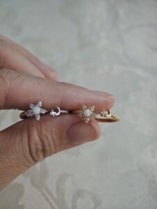 Bague Opale – Lune Stellaire, Argent photo review