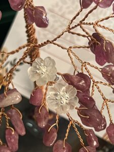 Boucles d'Oreilles Quartz Clair – Fleur de Tranquillité, Argent Plaqué Or photo review