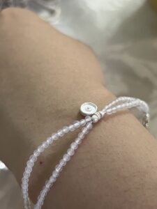 Bracelet Cristal de Roche – Goutte Discrète, Argent photo review