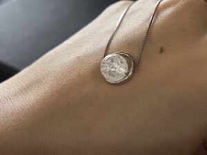 Collier Cristal de Roche – Clair de Lune, Argent 925 photo review