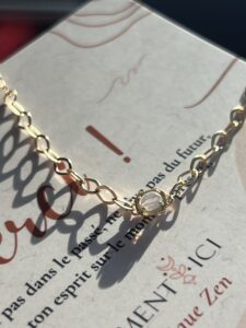 Bracelet Opale – Lien Précieux, Argent Plaqué Or photo review