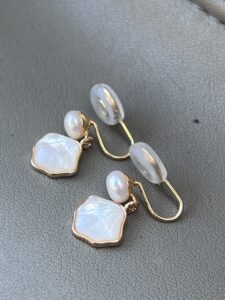 Boucles d’Oreilles Perle – Éclat Marin photo review