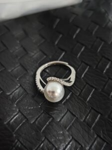 Bague Perle – Étreinte Élégante, Argent photo review