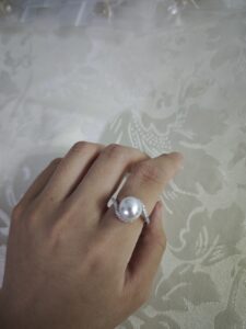 Bague Perle – Étreinte Élégante, Argent photo review