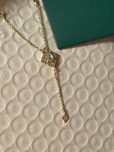 Collier Opale – Lumière Bohème, Argent Plaqué Or 9K photo review