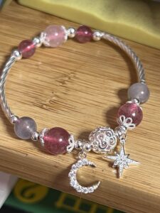 Bracelet Enfant Quartz Fraise – Rêves Magiques, Argent 925 photo review