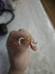 Boucle d’Oreille Opale – Douce Lueur, Argent 925 Plaqué Or 18K photo review