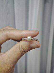 Bague Perle – Toucher de Grâce, Argent 925 photo review