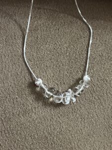 Collier Cristal de Roche – Aura Claire, Argent photo review
