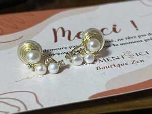 Boucles d’Oreilles Perle – Galaxie d’Éclats photo review