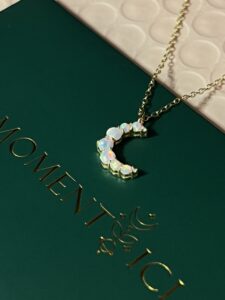 Collier Opale – Douce Lueur, Argent 925 Plaqué Or 18K photo review