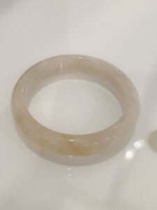 Bracelet Jonc Jade Blanc – Pureté Céleste photo review