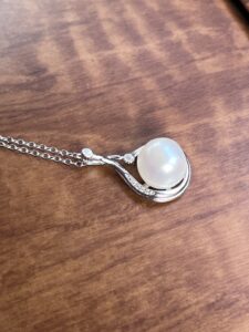 Collier Perle – Goutte Royale, Argent photo review