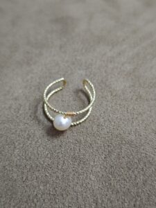 Bague Perle – Torsade Lumineuse photo review