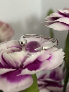 Bague Cristal de Roche – Sphère de Lumière, Argent photo review