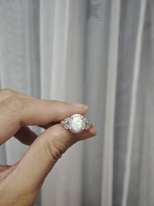 Bague Opale – Couronne de Lumière, Argent 925 photo review