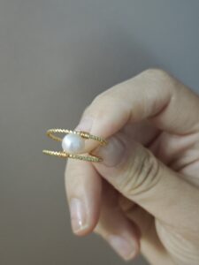 Bague Perle – Torsade Lumineuse photo review