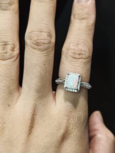 Bague Opale – Aura Royale, Argent photo review