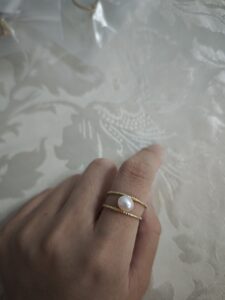 Bague Perle – Torsade Lumineuse photo review