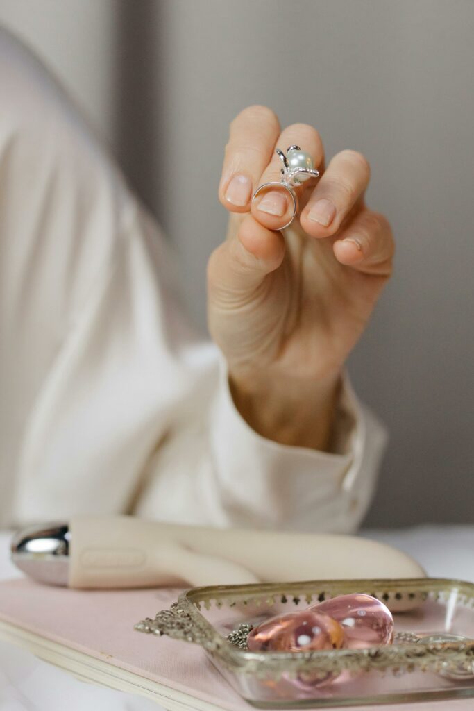 bague perle