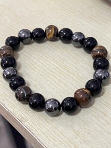 Bracelet Hématite, Obsidienne et Œil de Tigre - Tiqa photo review