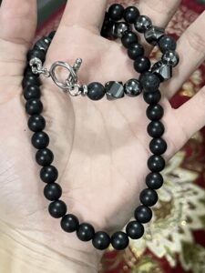 Collier Homme Hématite et Pierre de Lave – Puissance Virile photo review