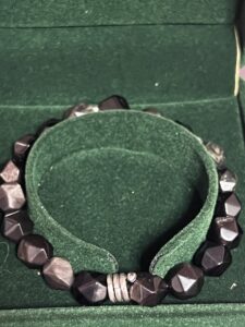 Bracelet Homme Obsidienne, Quartz Fumé et Jaspe Kambaba – Esprit du Serpent, Argent photo review