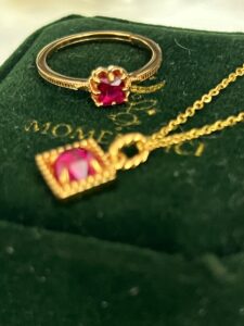 Bague Cornaline – Fleur Royale, Argent Plaqué Or photo review