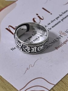 Bague Homme Six Mantras – Sérénité Mystique, Argent photo review