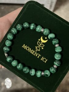 Bracelet Homme Malachite – Discretion, Argent 925 photo review