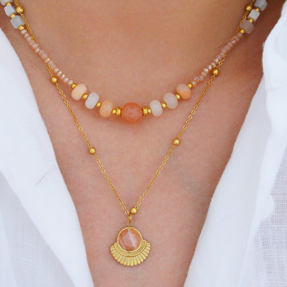 Collier Pierre de Soleil – Rayons Solaires