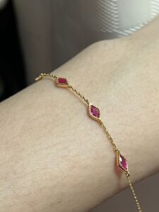 Bracelet Cornaline – Grâce Intuitive, Argent Plaqué Or 14k photo review