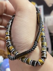 Bracelet Homme Œil de Tigre et Hématite – Duo Magnétique photo review