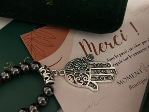 Collier Homme Hématite et Obsidienne – Main Mystique photo review