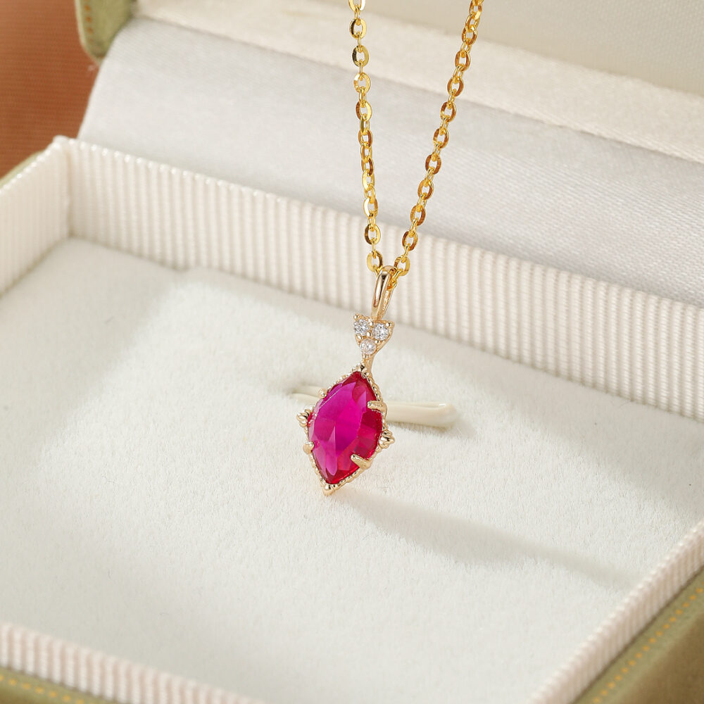 Collier Cornaline et Perle – Élixir de Grâce, Argent Plaqué Or