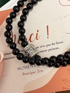 Bracelet Homme Obsidienne – Dualité Ancestrale, Argent 999 photo review