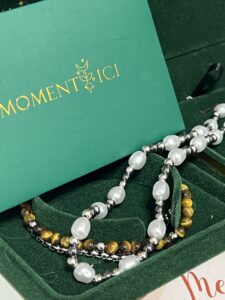 Collier Homme Hématite et Perle – Équilibre Brut photo review