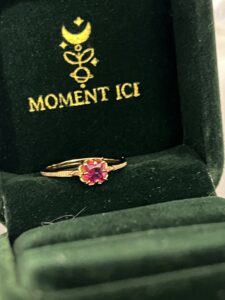 Bague Cornaline – Fleur Royale, Argent Plaqué Or photo review