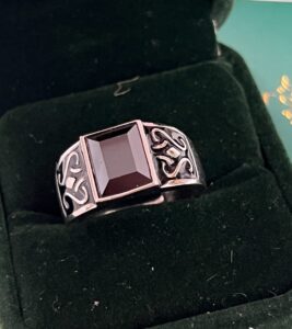 Bague Homme Obsidienne – Sceau Mystique, Argent photo review