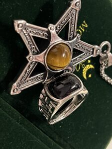 Bague Homme Obsidienne – Carré de Sagesse, Argent photo review