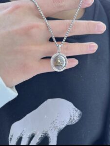 Collier Homme Rotatif – Œil Oudjat, Argent photo review